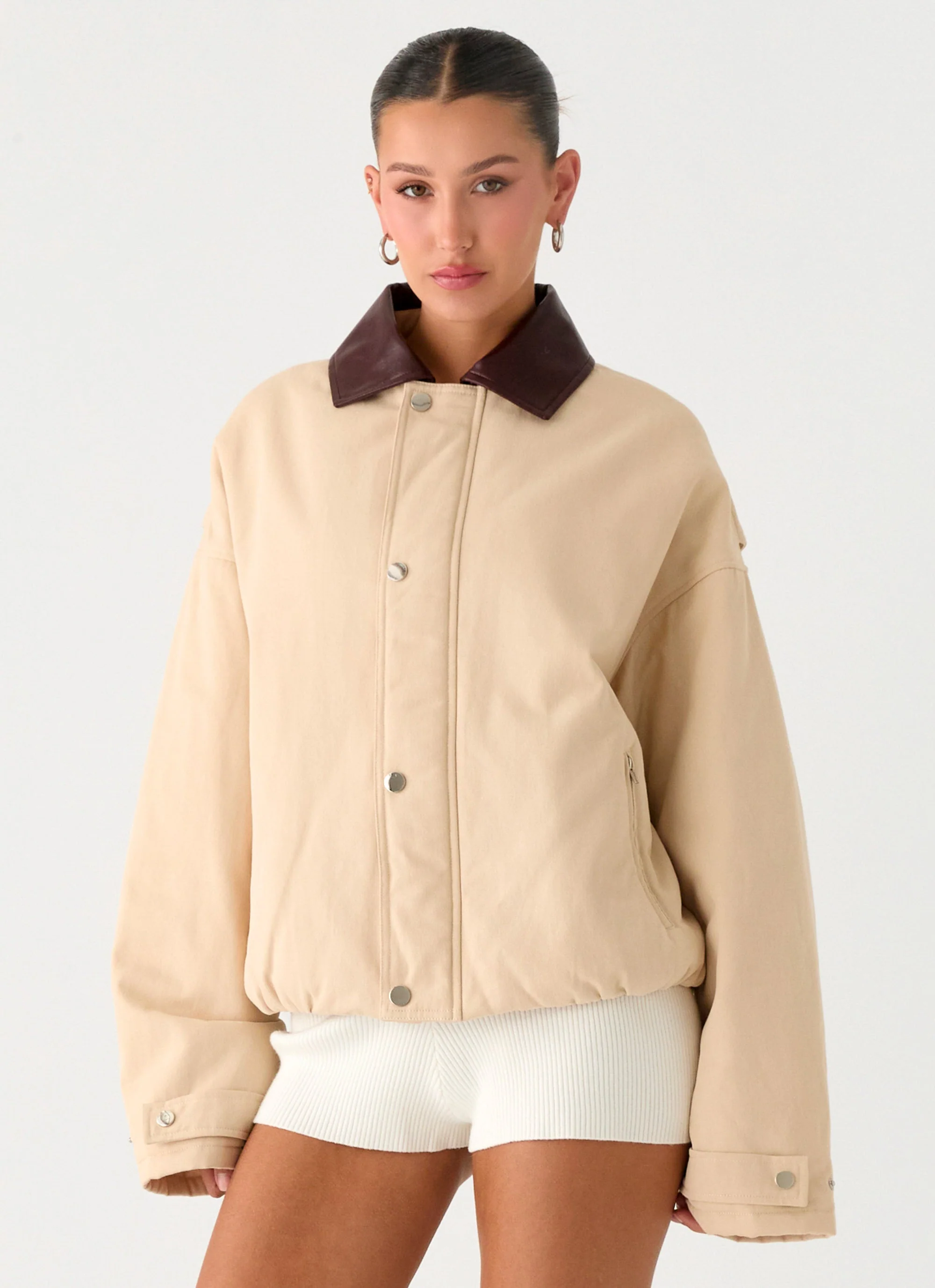 Airplane Mode Twill Blouson Jacket - Natural - Image 6