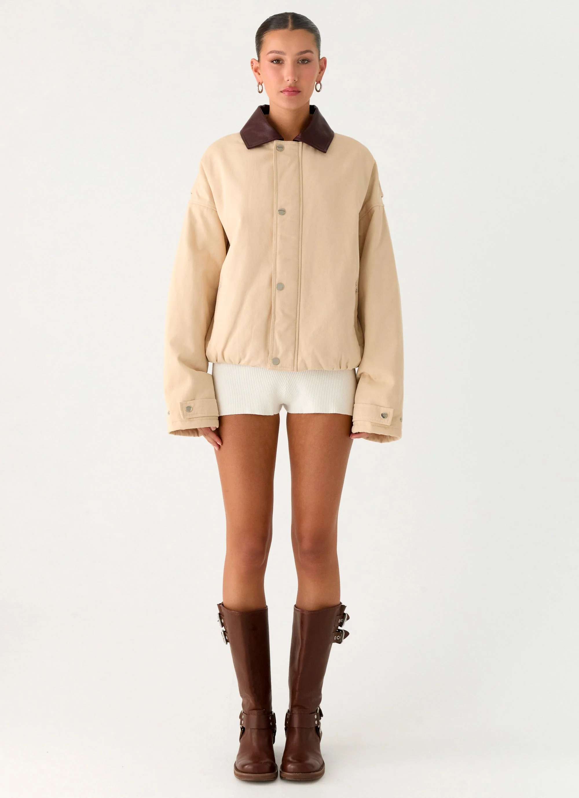 Airplane Mode Twill Blouson Jacket - Natural - Image 7