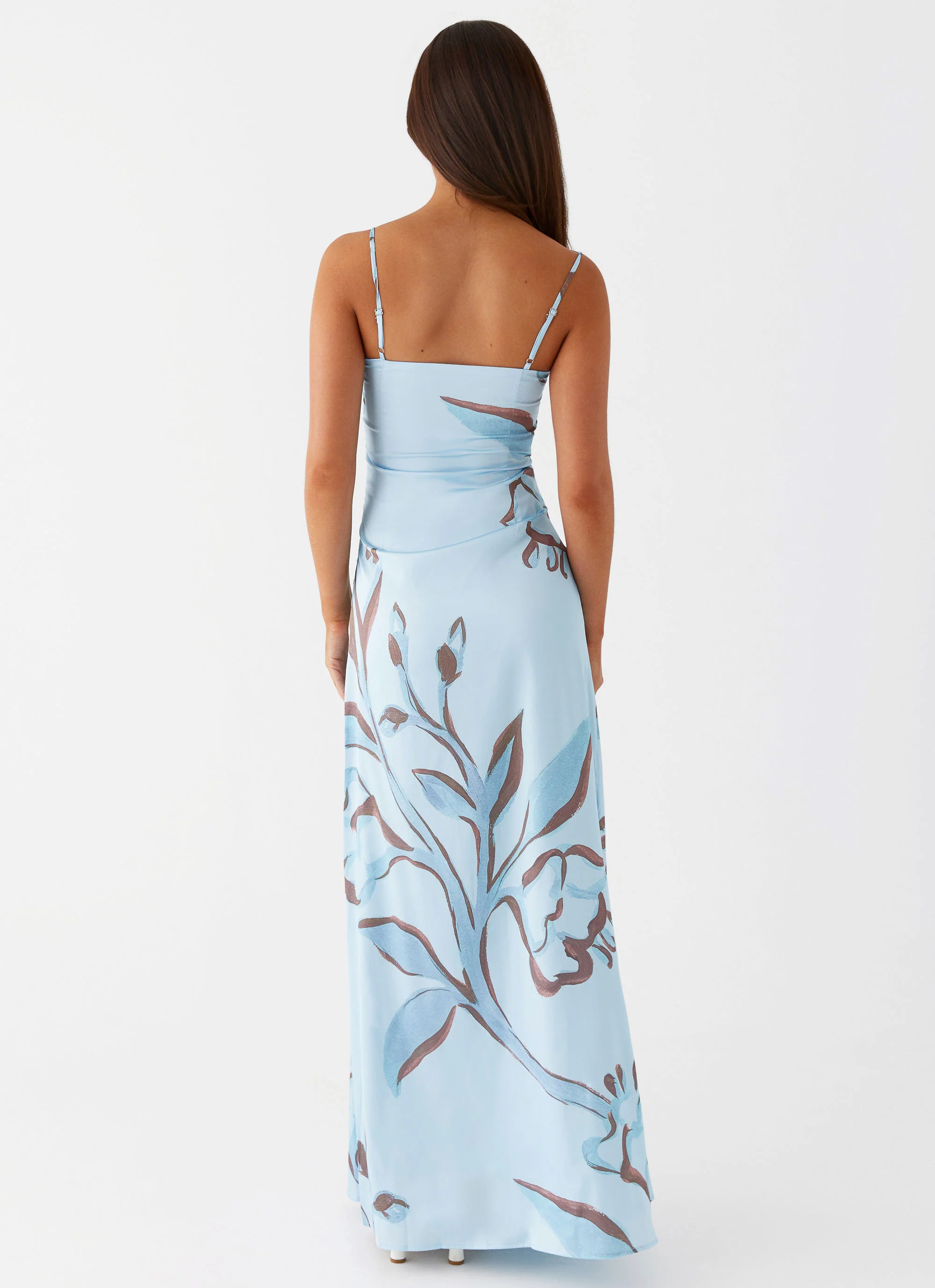 Aster Bloom Maxi Dress - Blue Floral - Image 4