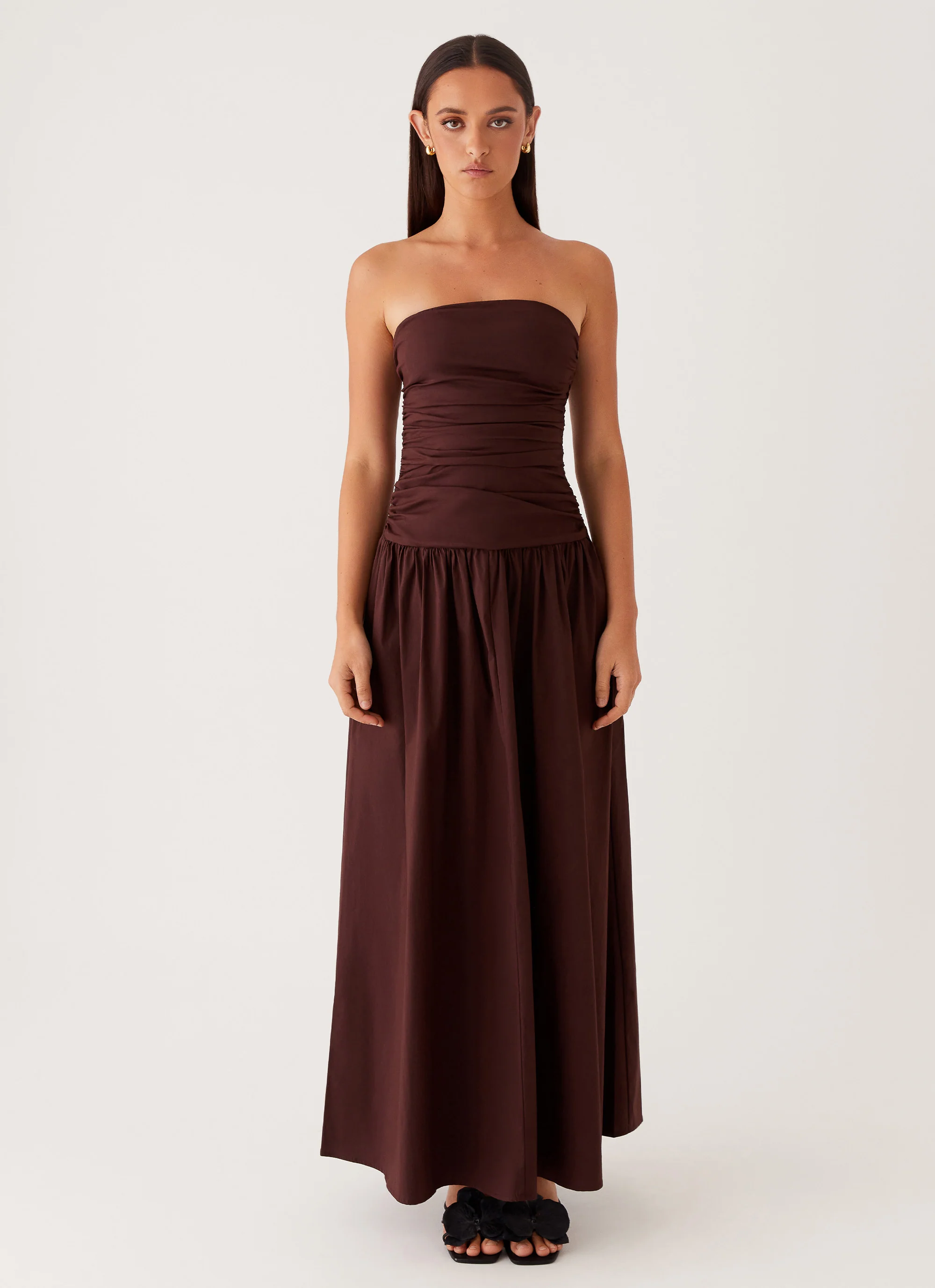 Carmel Maxi Dress - Brown - Image 3