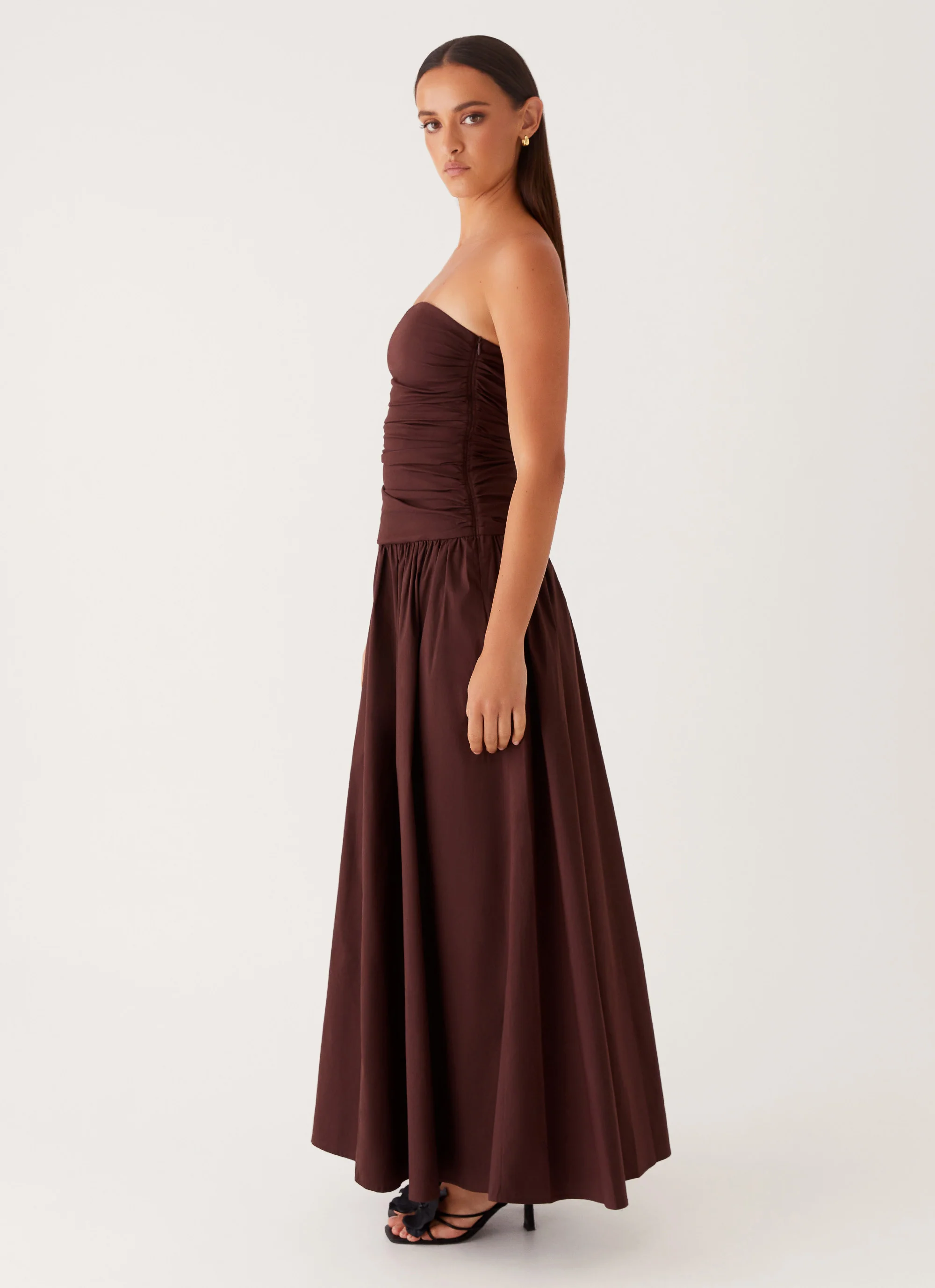 Carmel Maxi Dress - Brown - Image 4