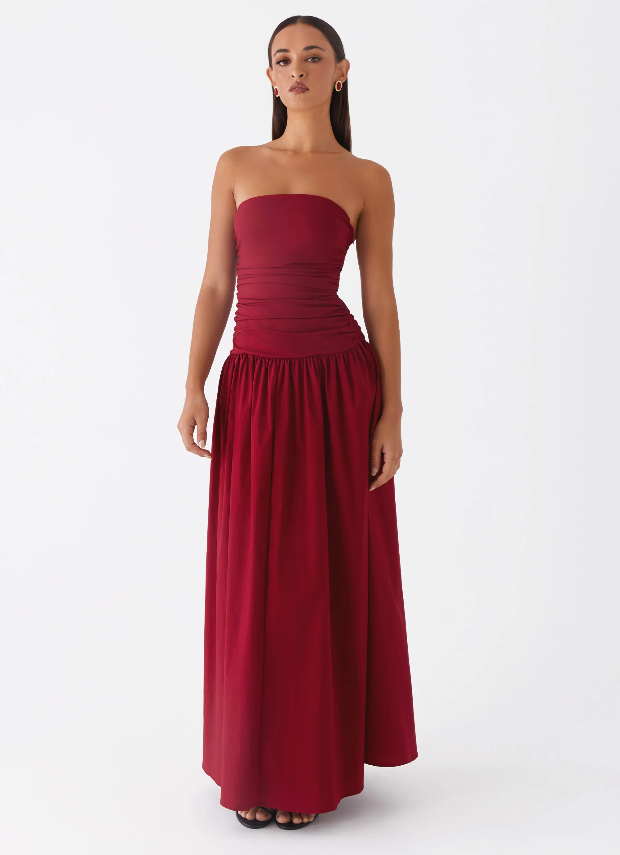 Carmel Maxi Dress - Merlot - Image 6