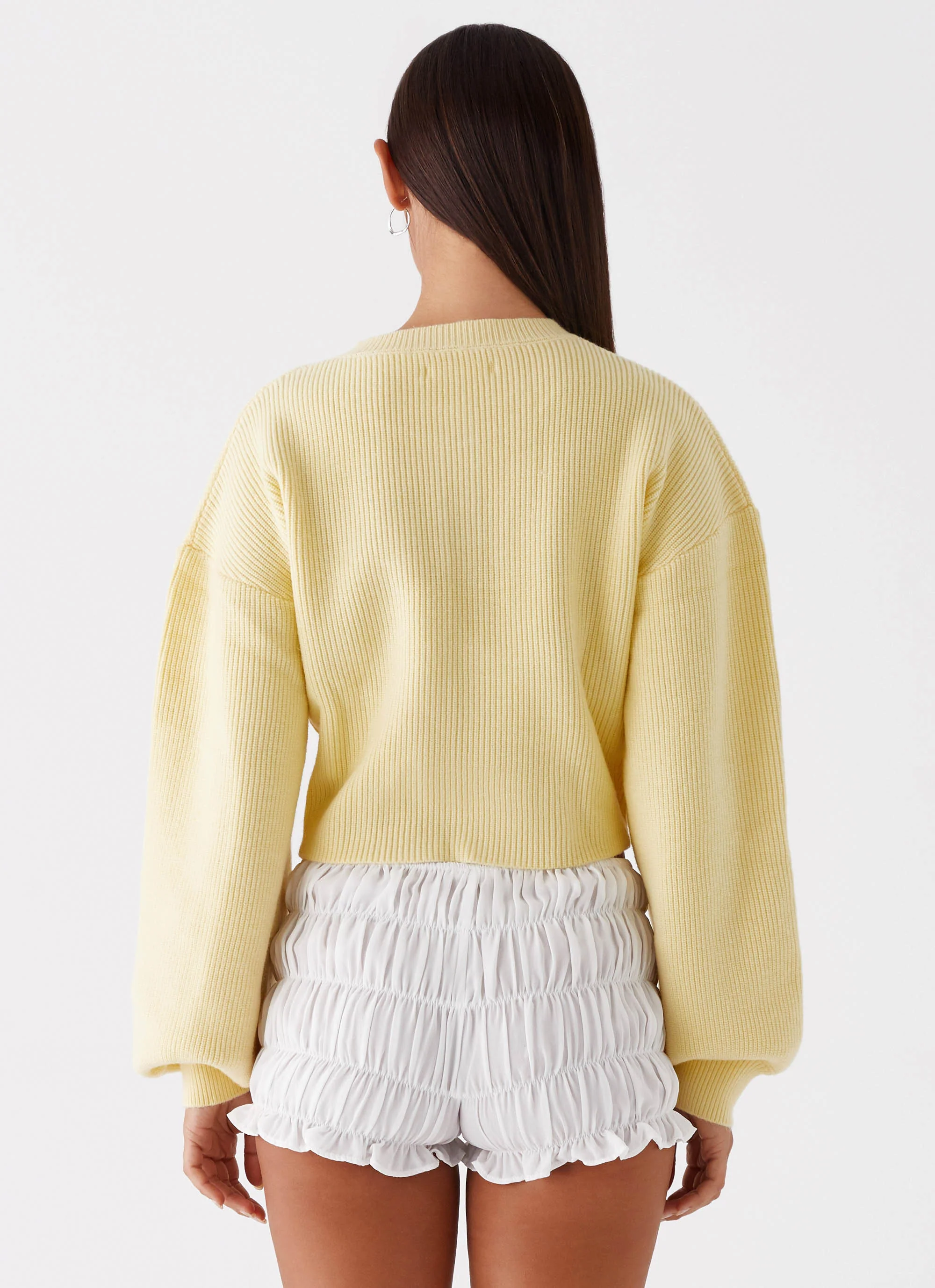 Daphne Knit Cardigan - Butter Yellow - Image 4