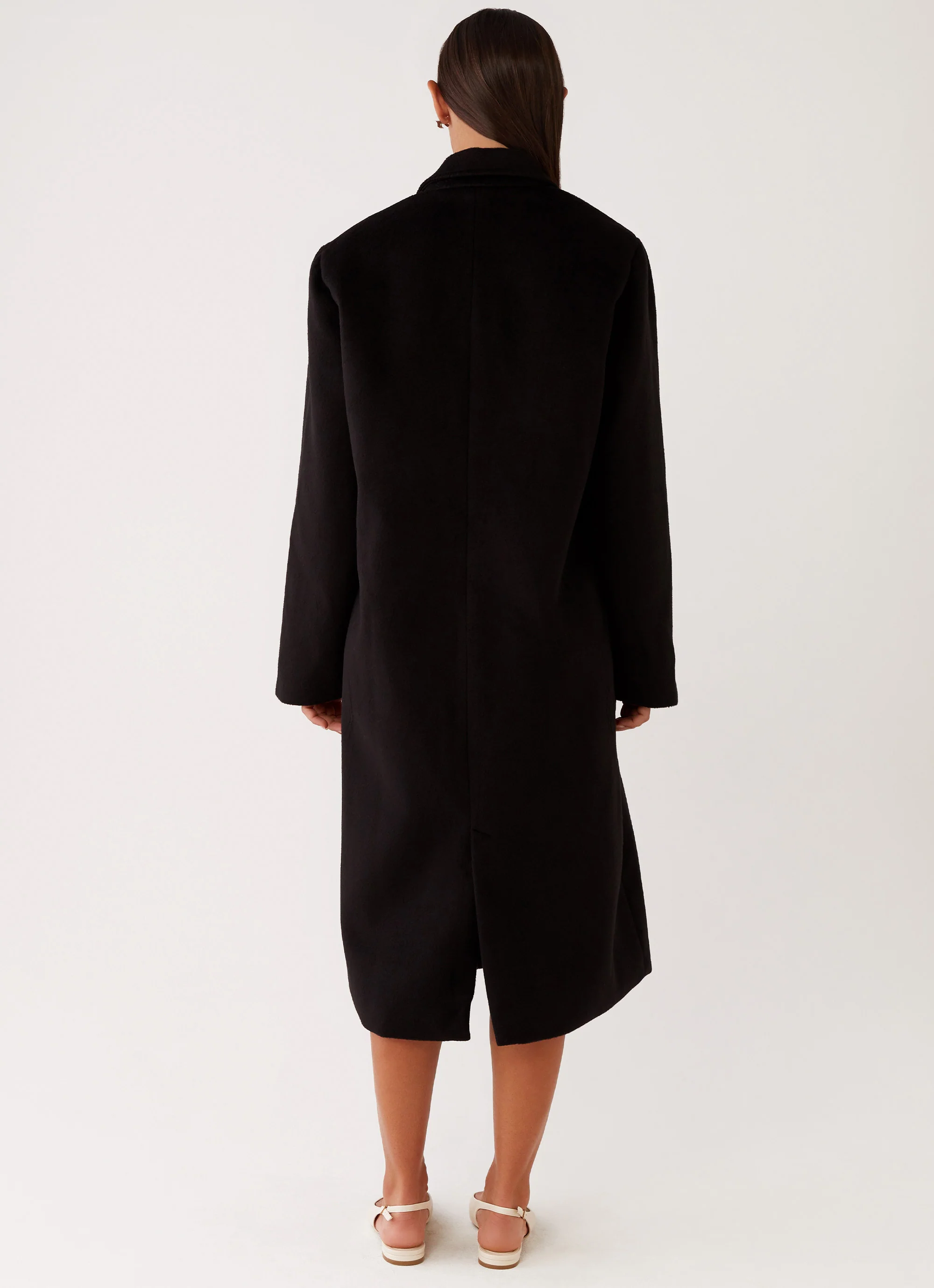 Gianni Double Breast Coat - Black - Image 4