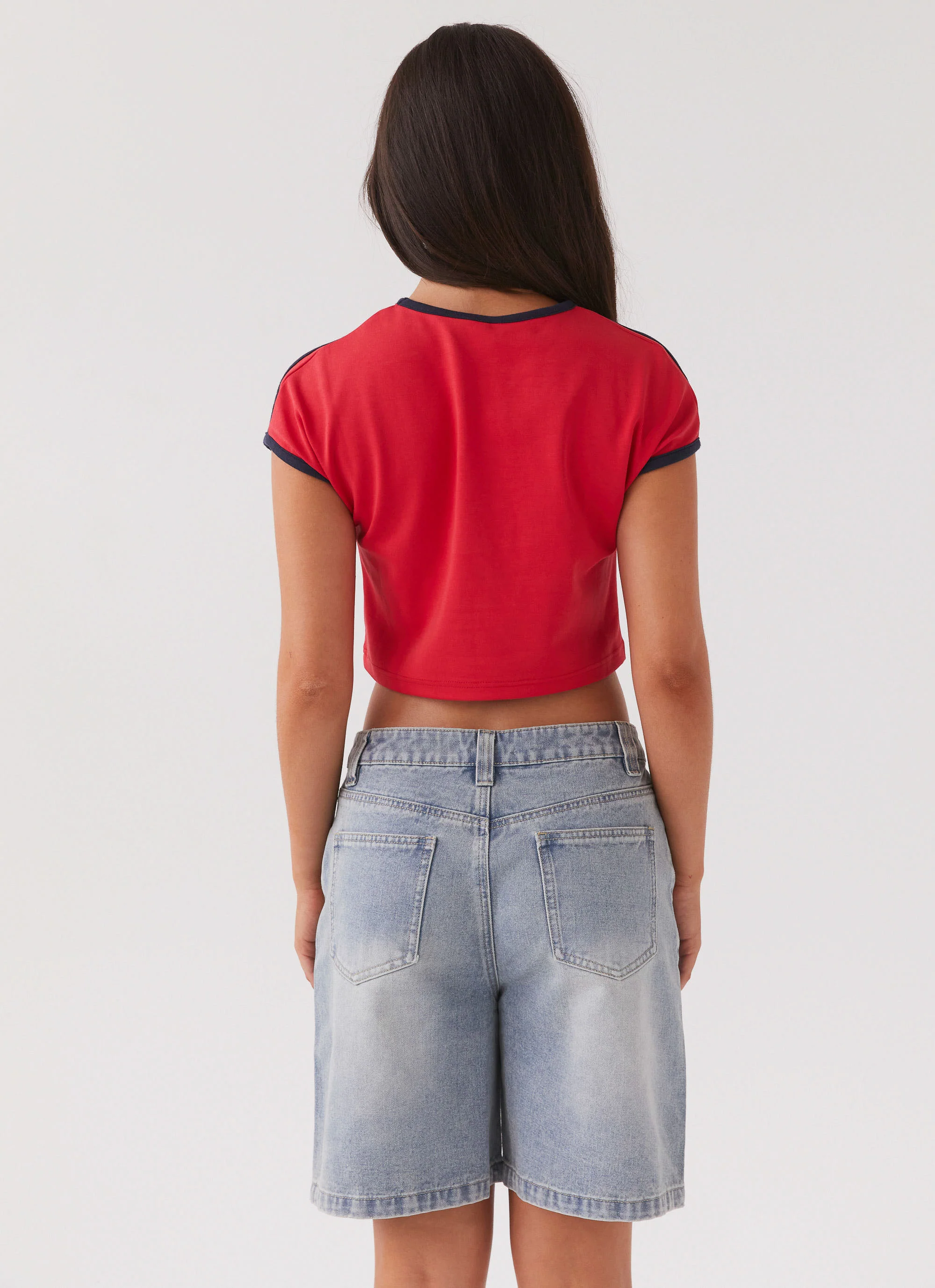 Hunter Denim Jorts - Vintage Wash Blue - Image 7