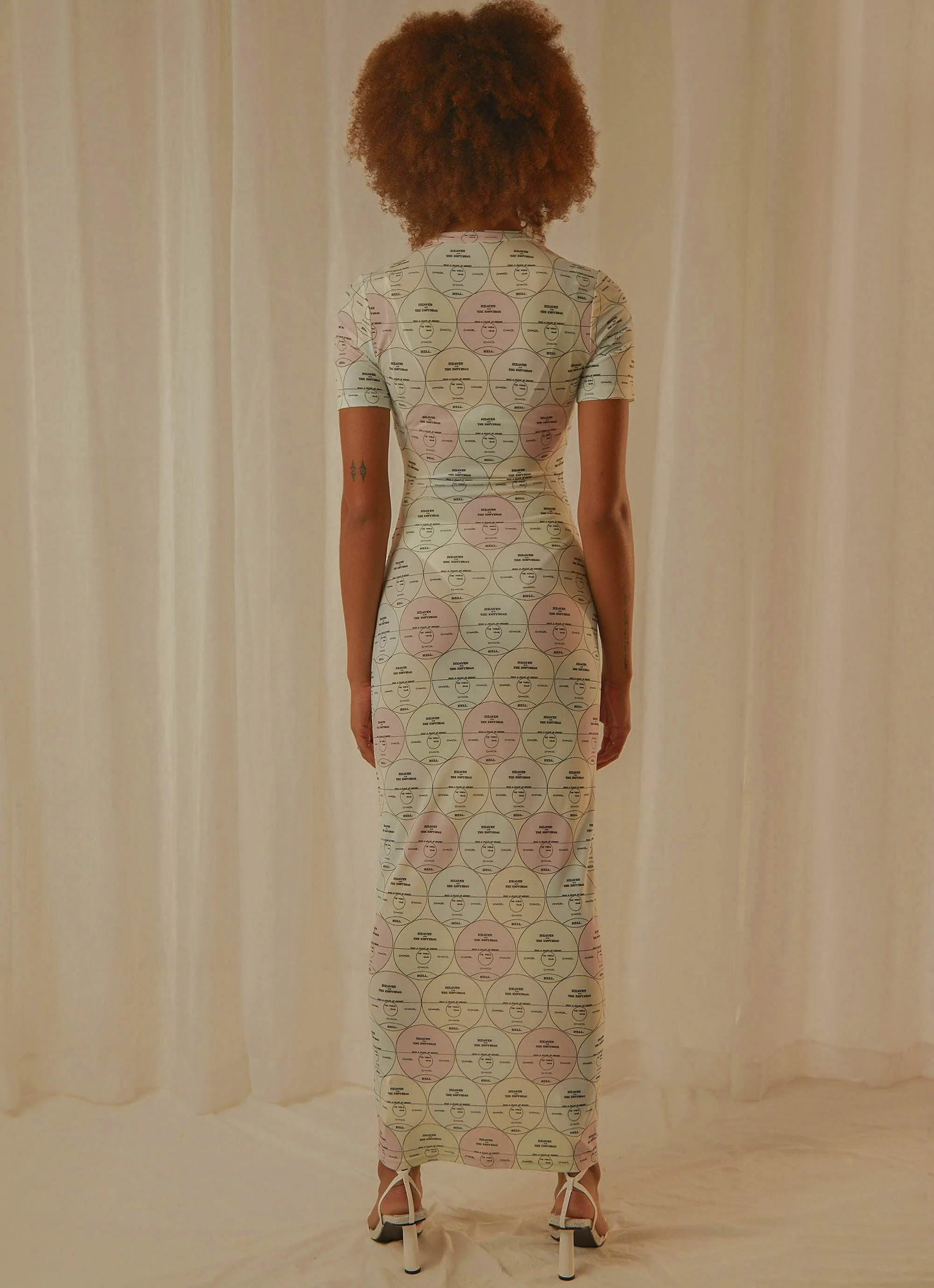 Into the City Mesh Maxi Dress - Pastel Mixtape - Image 3