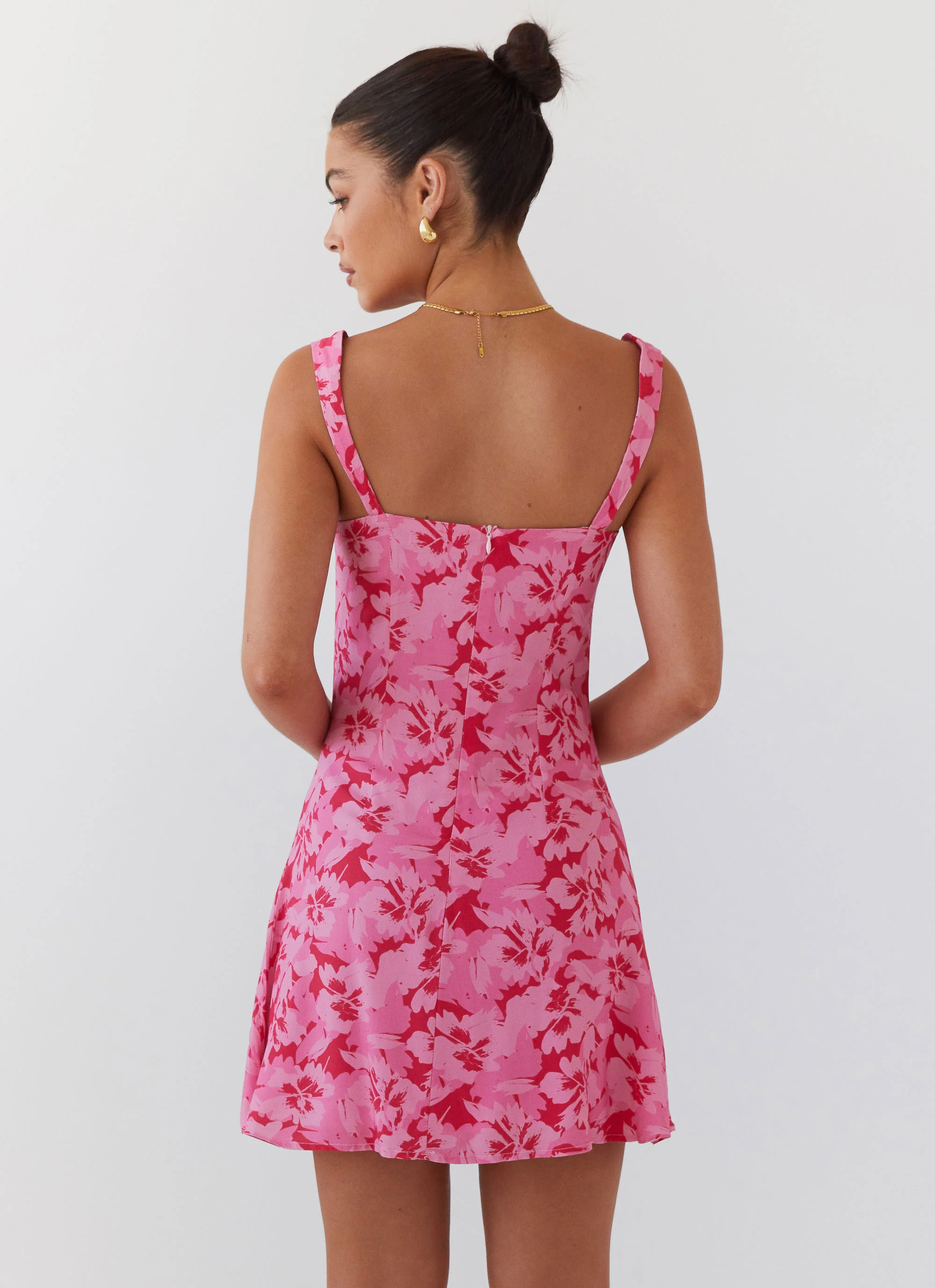 Kiah Bustier Mini Dress - Cherry Blossom - Image 4