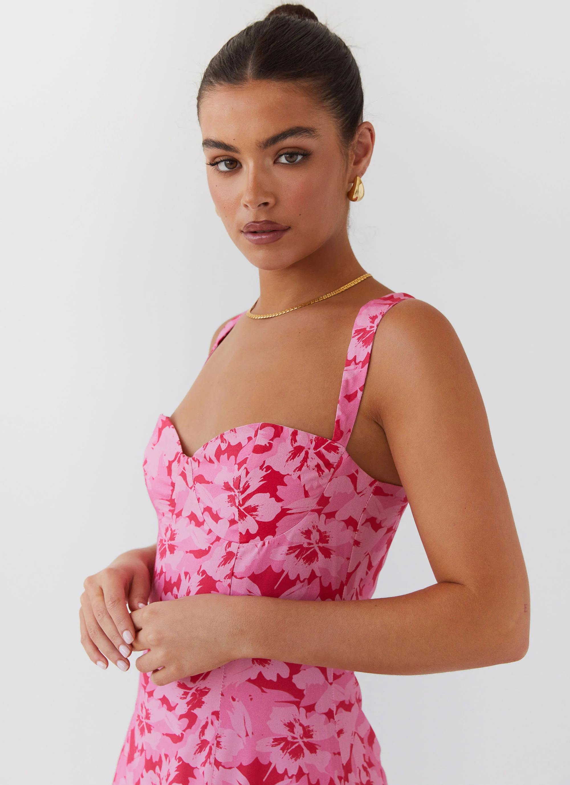 Kiah Bustier Mini Dress - Cherry Blossom - Image 6