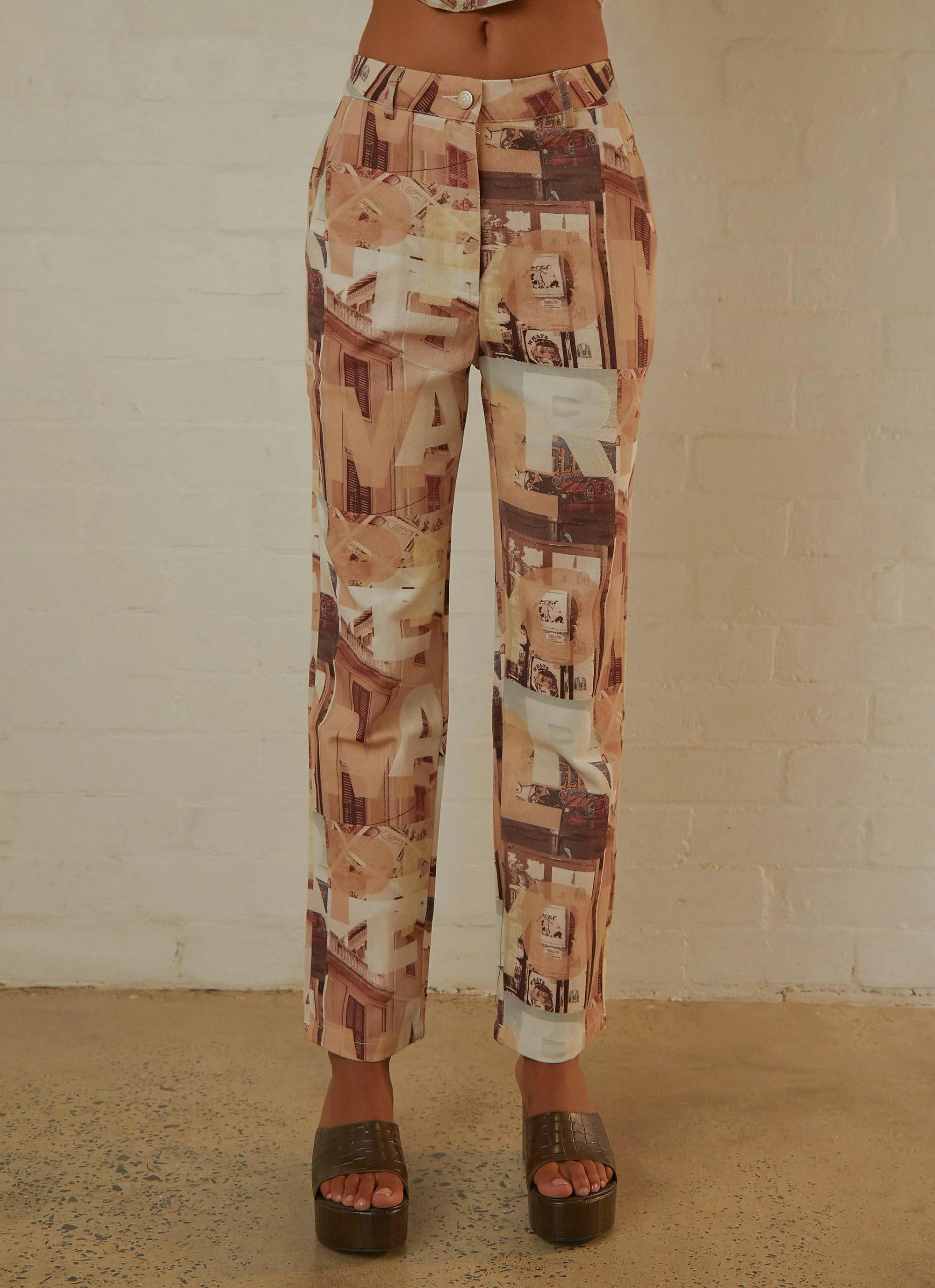 Late Nights in N.Y Pants - Neutral Film Graphic - Image 3