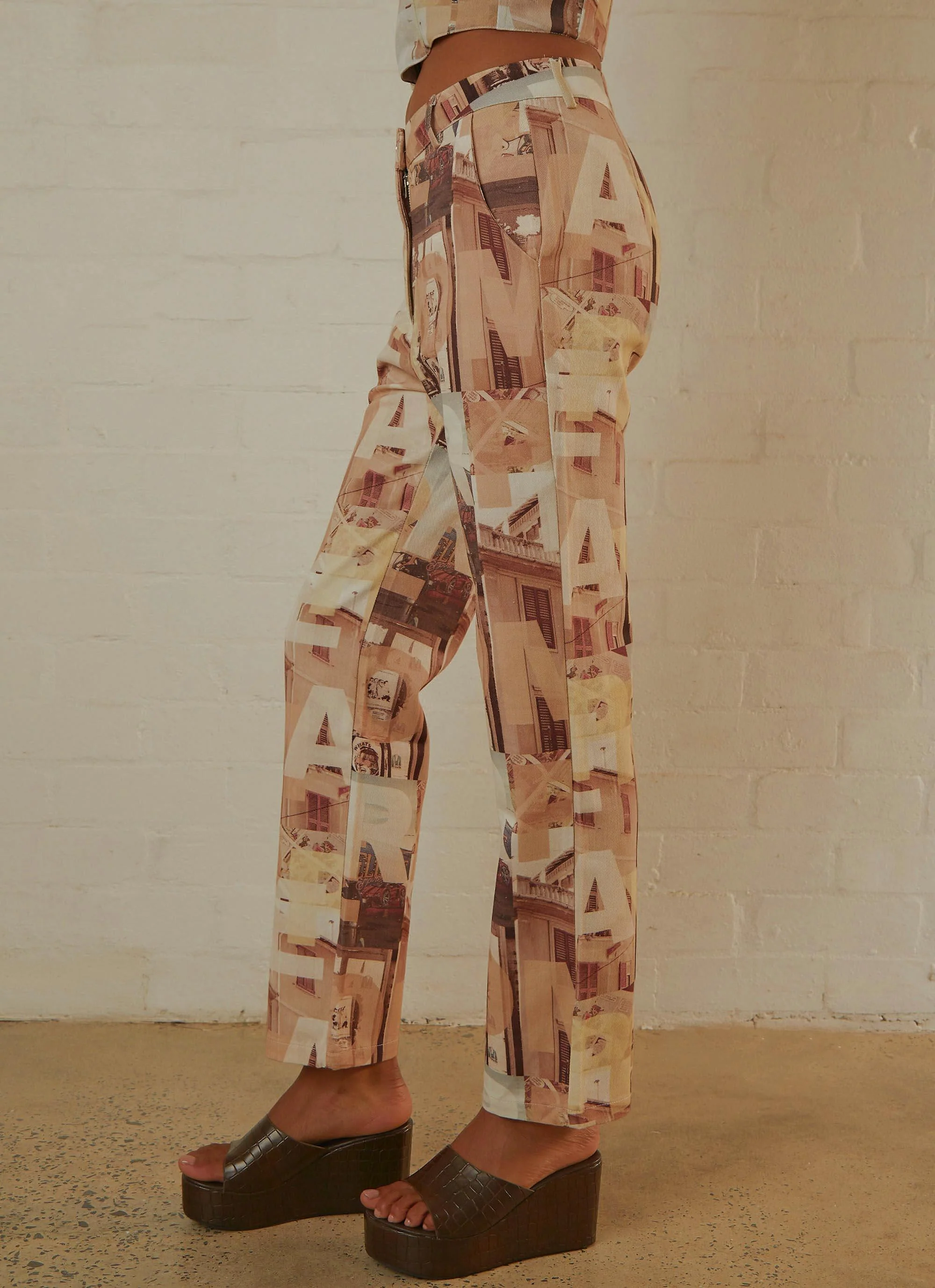 Late Nights in N.Y Pants - Neutral Film Graphic - Image 4