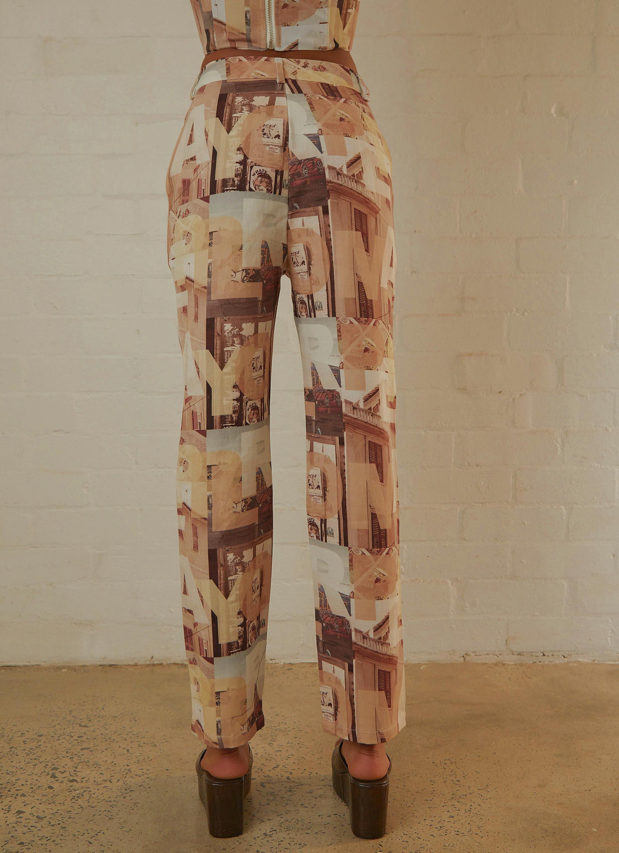 Late Nights in N.Y Pants - Neutral Film Graphic - Image 5