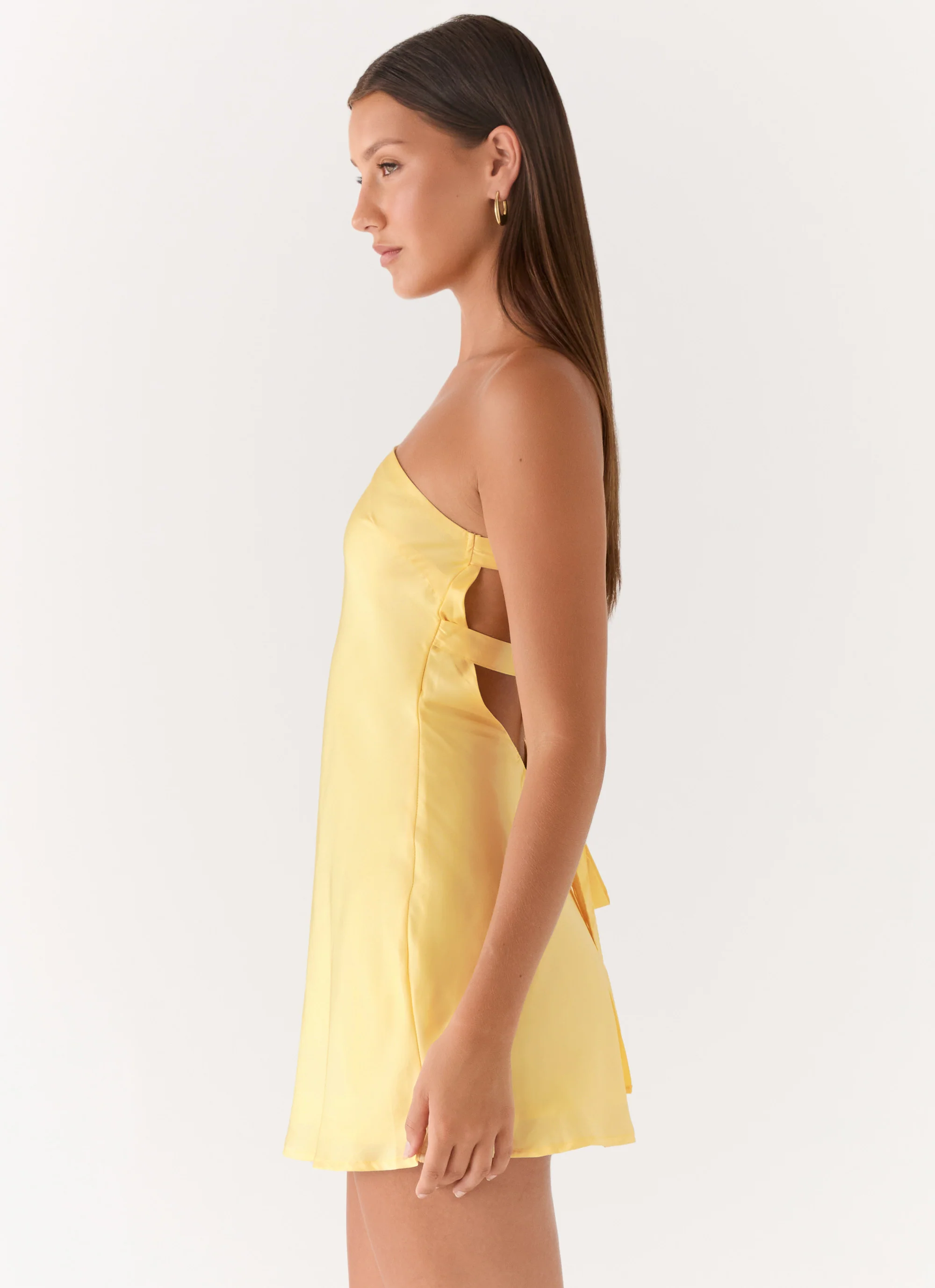 Lights Out Mini Dress - Yellow - Image 3