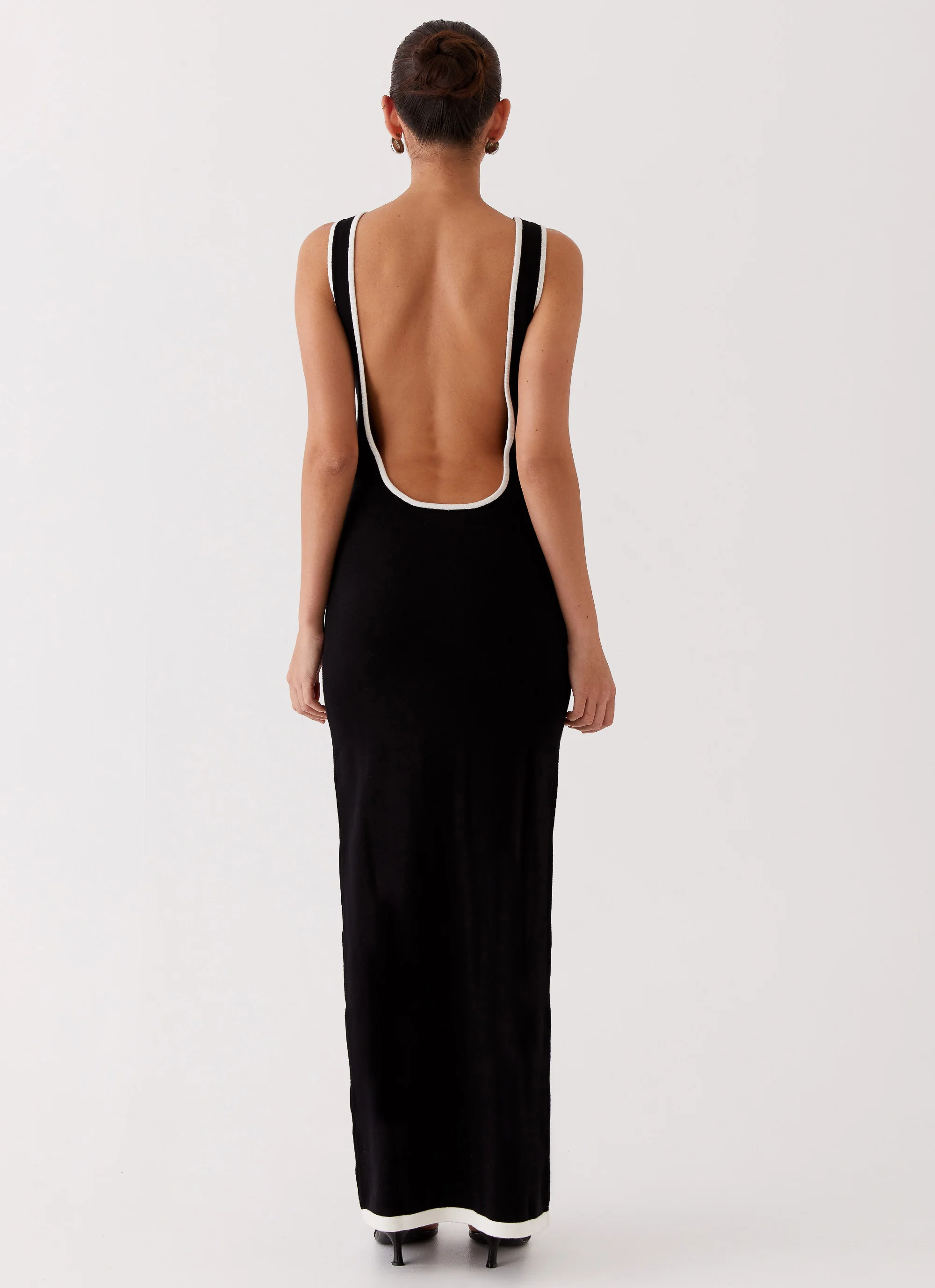 Lost In Paris Knit Maxi Dress - Black - Image 3