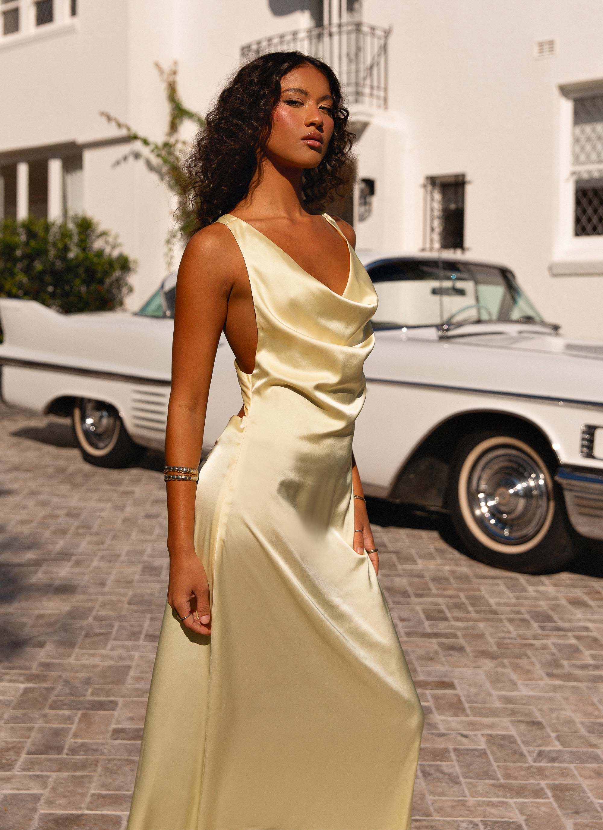 Musa Maxi Dress - Lemon - Image 6