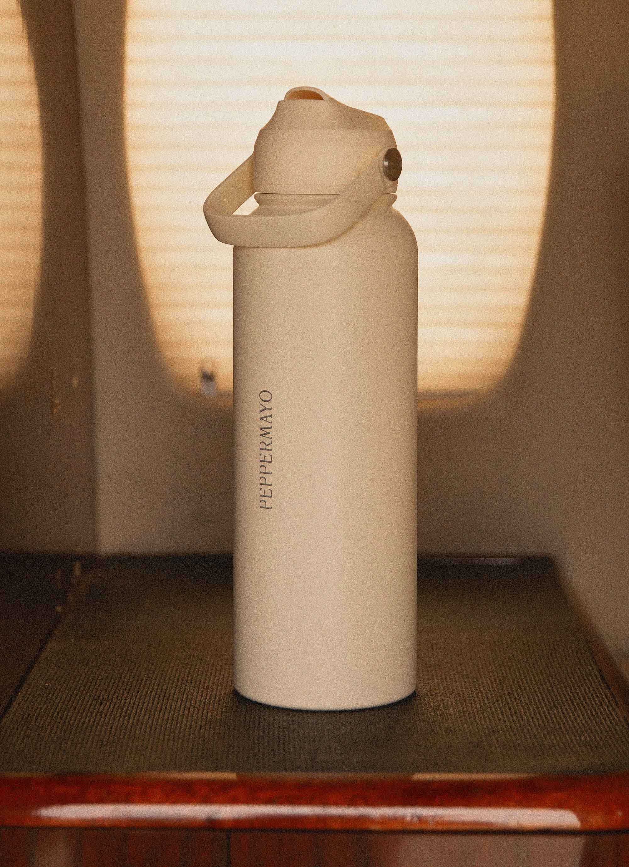 Peppermayo Water Bottle - Ivory - Image 3