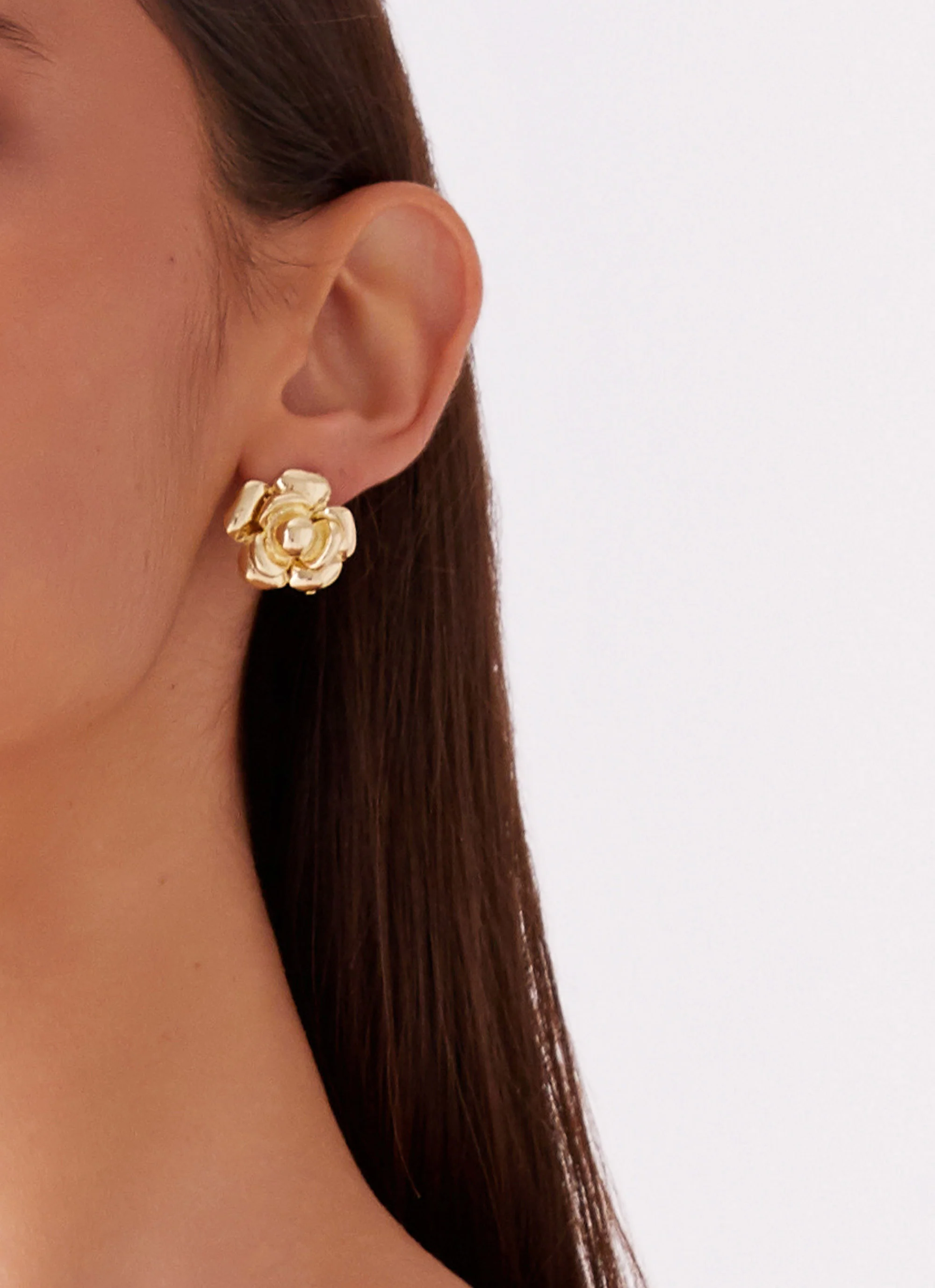 Pretty In Bloom Earrings - Gold - Image 3