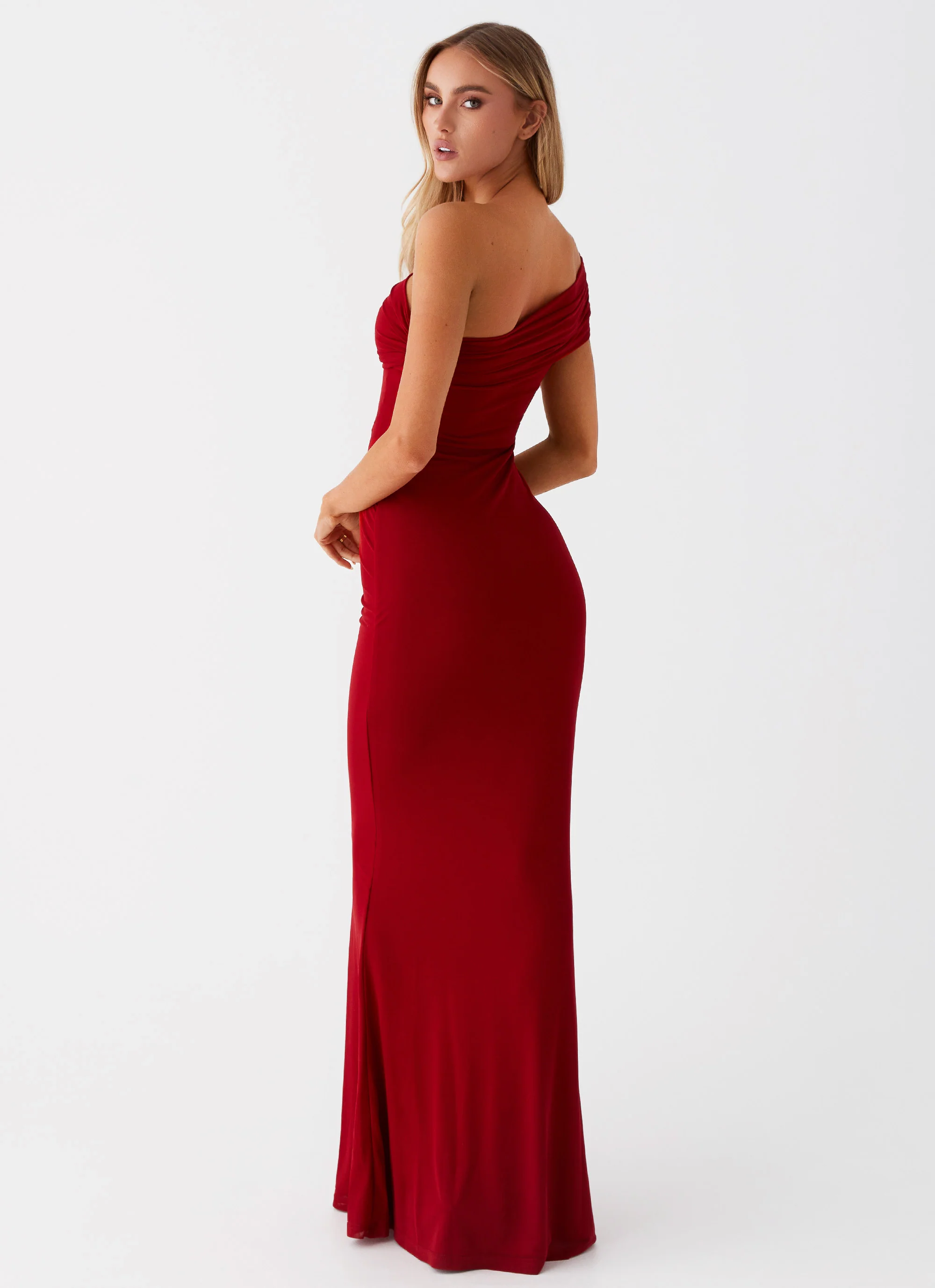 Reine Maxi Dress - Red - Image 3