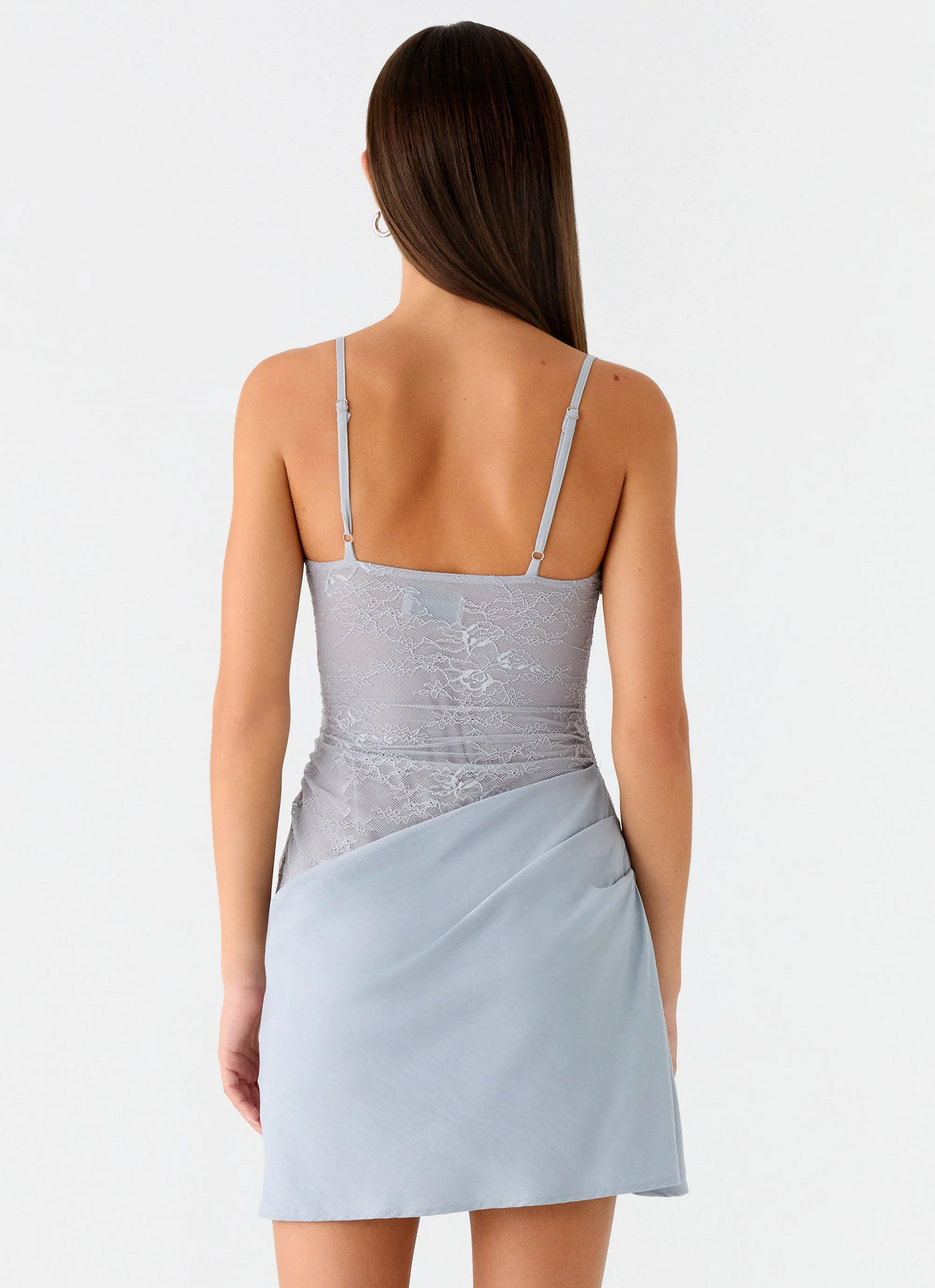 Romy Mini Dress - Grey - Image 4