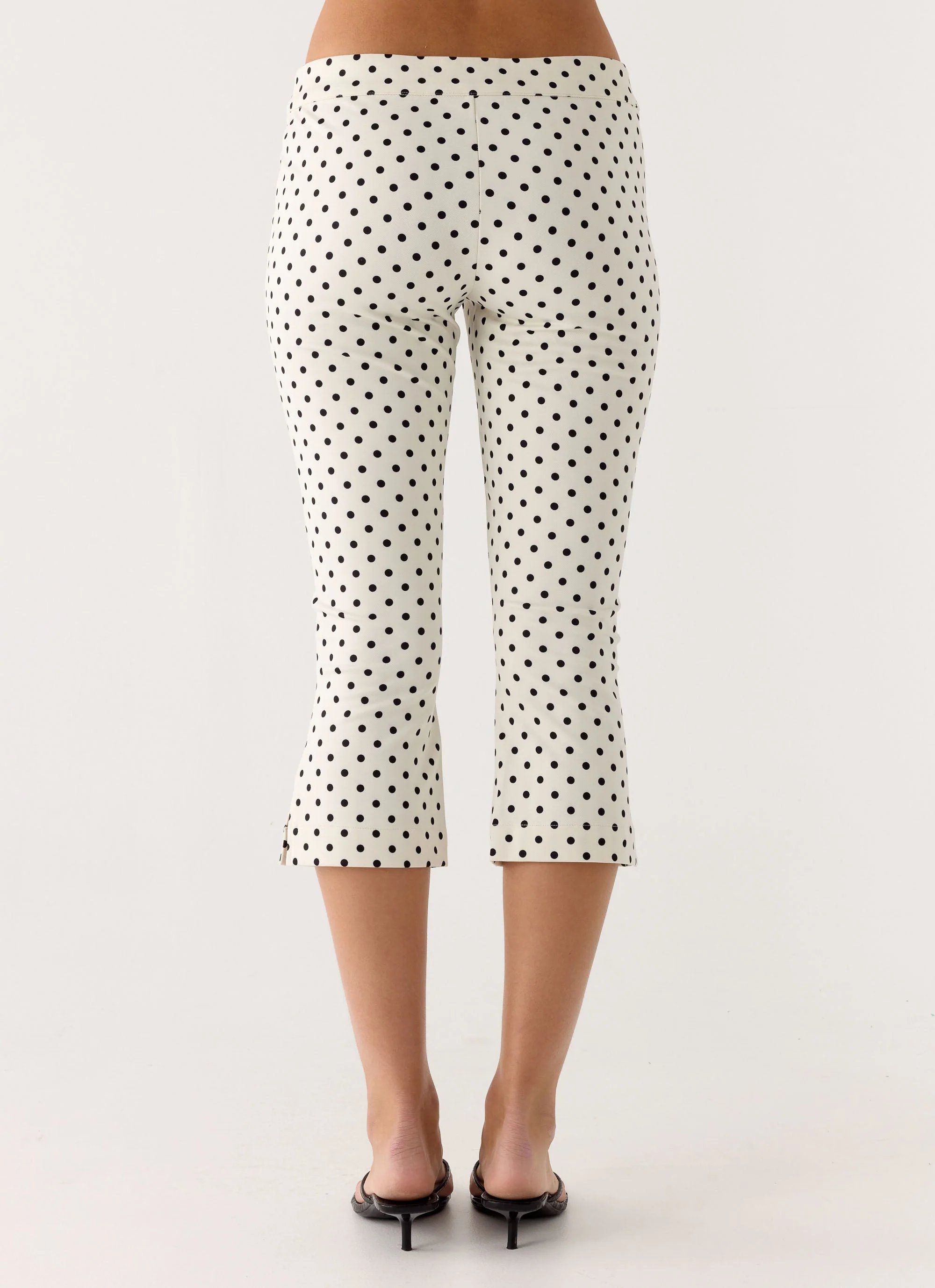 Rue Capri Pants - White Polkadot - Image 4