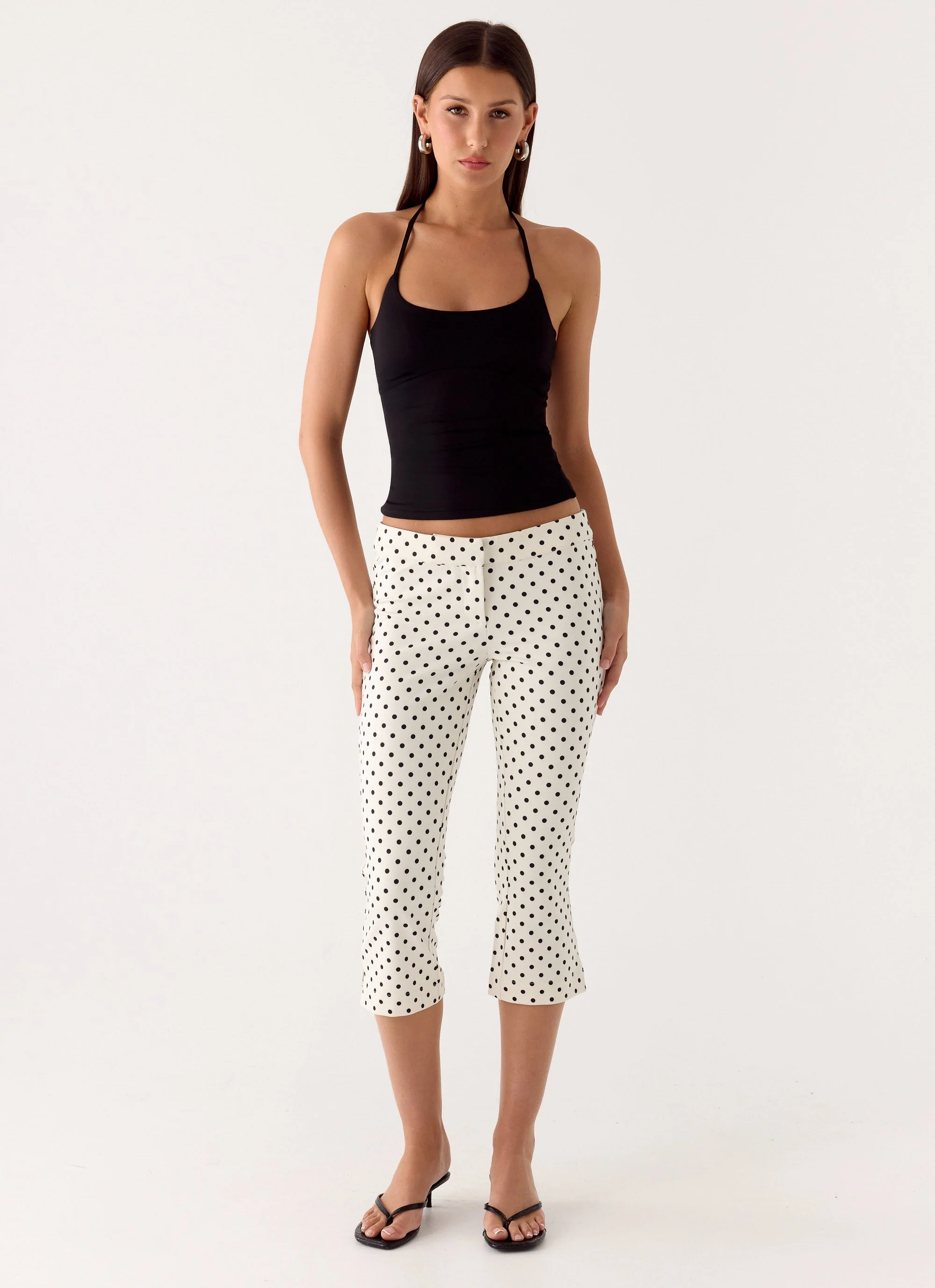 Rue Capri Pants - White Polkadot - Image 6