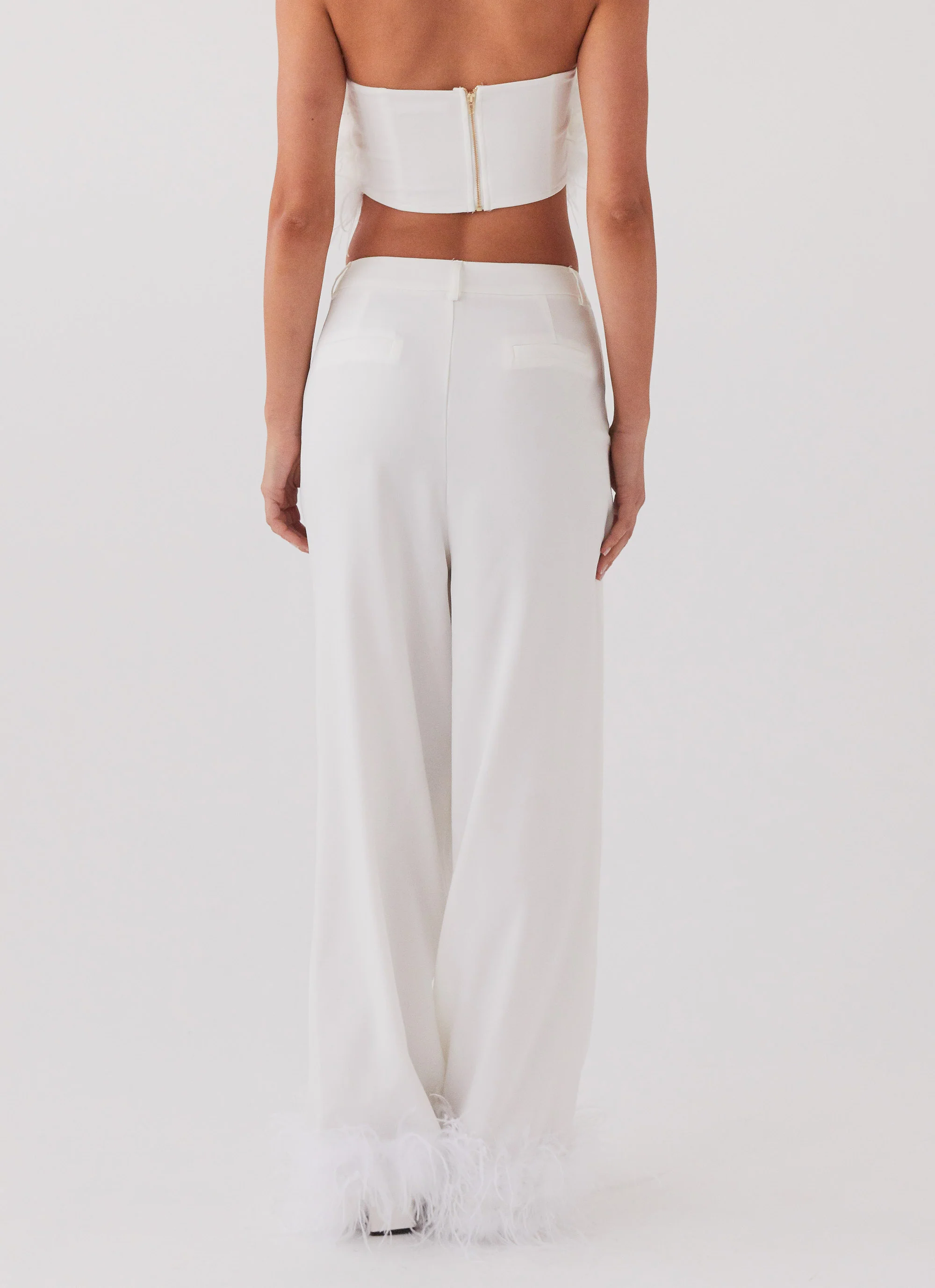 Shake It Off Feather Pants - Snow - Image 5