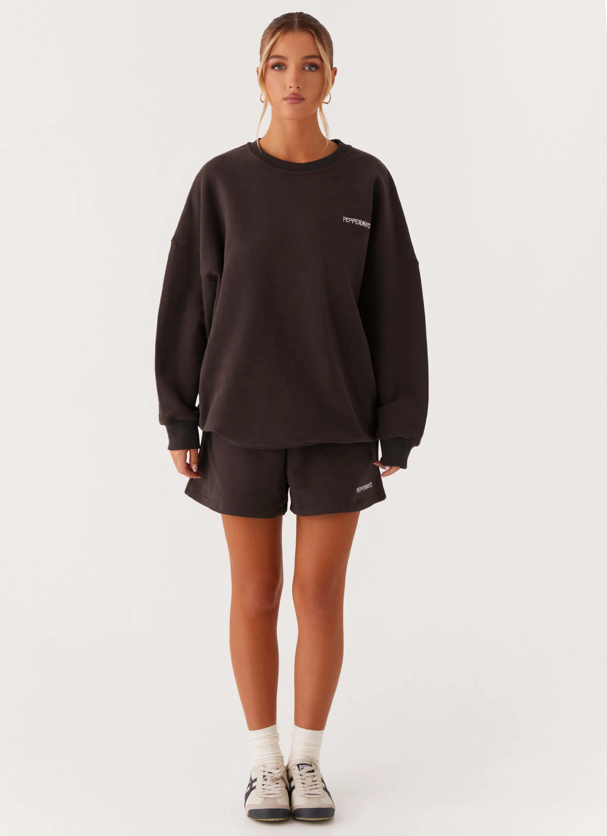 Signature Oversized Sweatshirt - Charcoal - Image 3