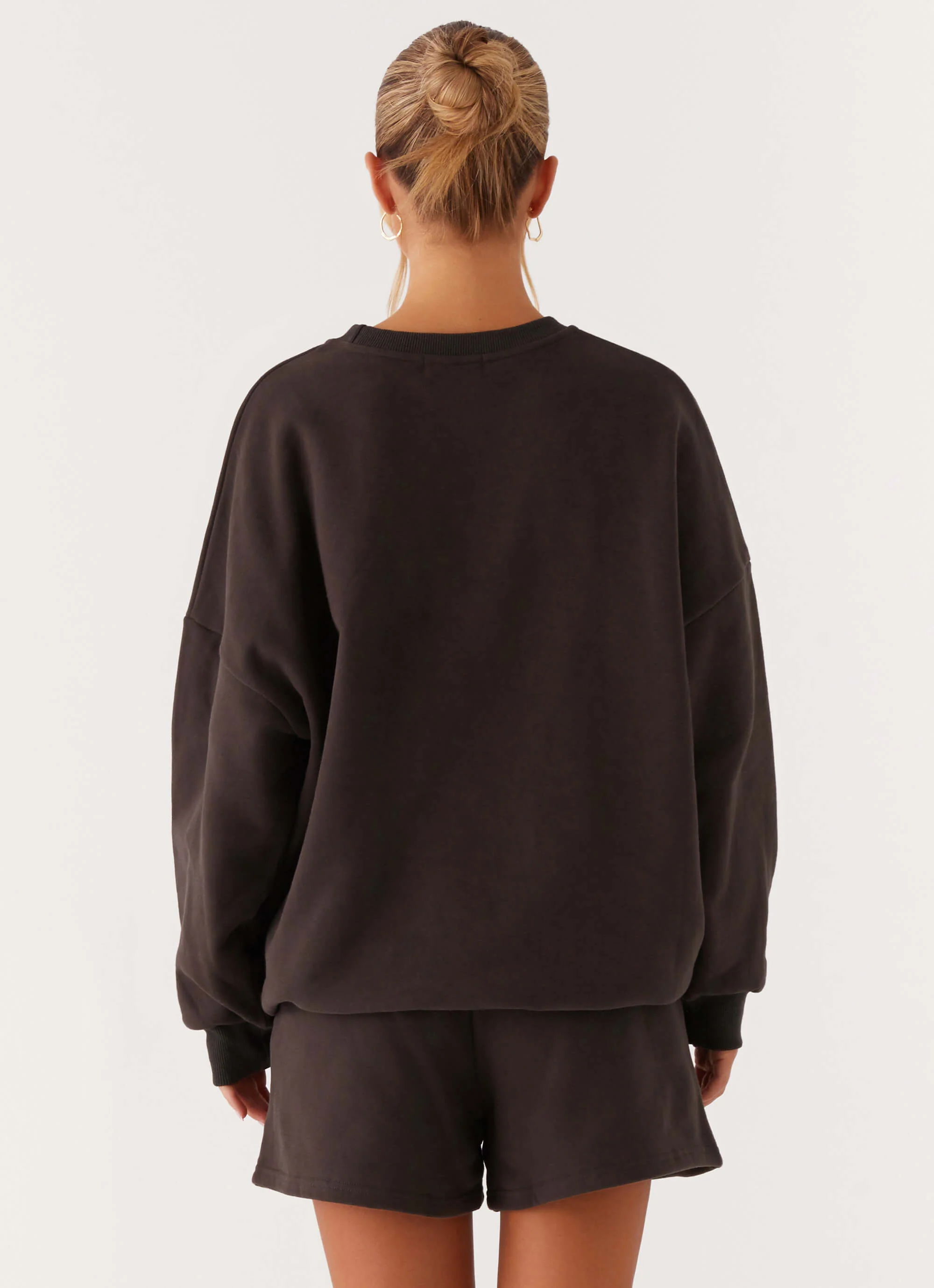 Signature Oversized Sweatshirt - Charcoal - Image 5
