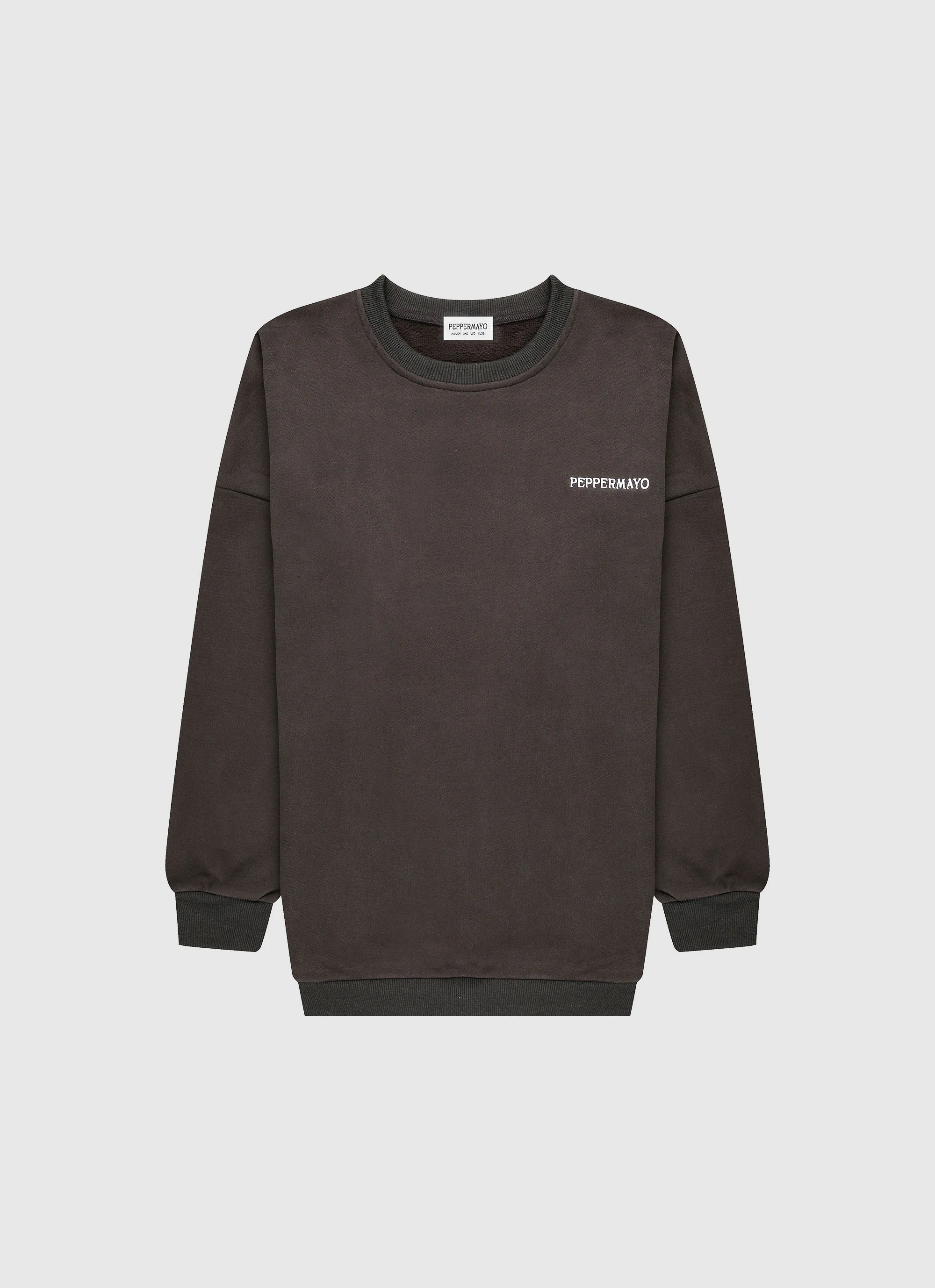 Signature Oversized Sweatshirt - Charcoal - Image 9