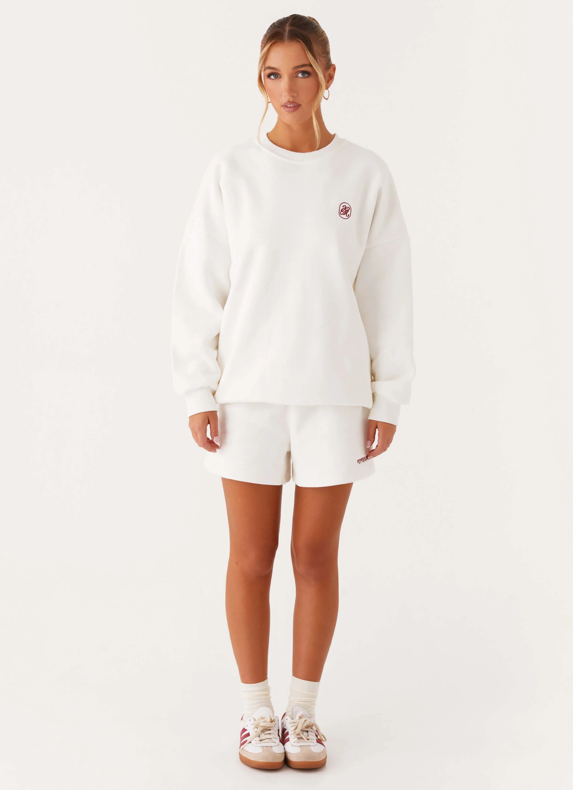 Signature Oversized Sweatshirt - Ivory - Image 3