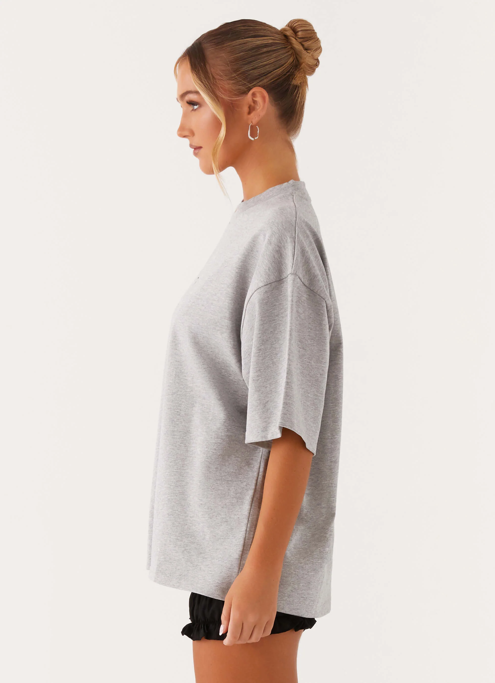 Signature Oversized Tee - Grey - Image 4