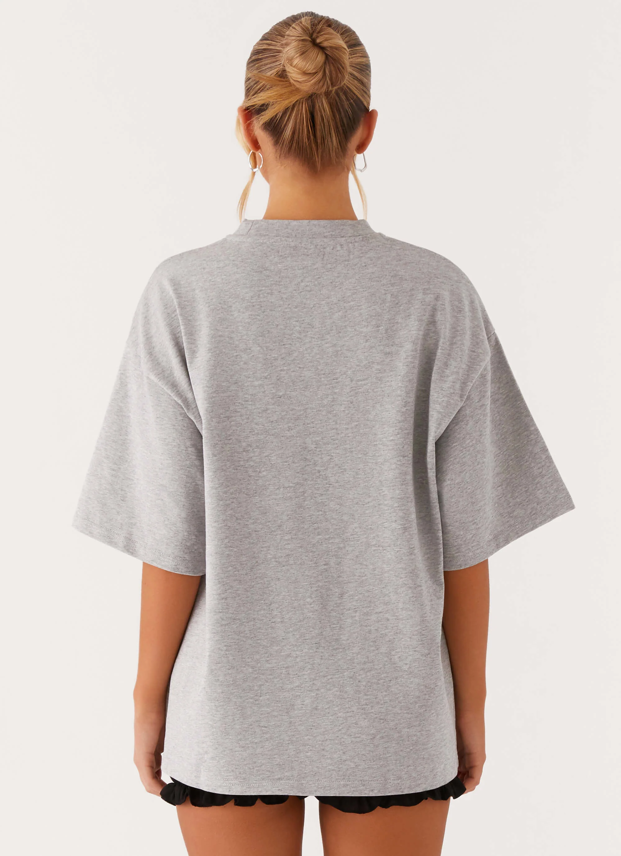 Signature Oversized Tee - Grey - Image 5