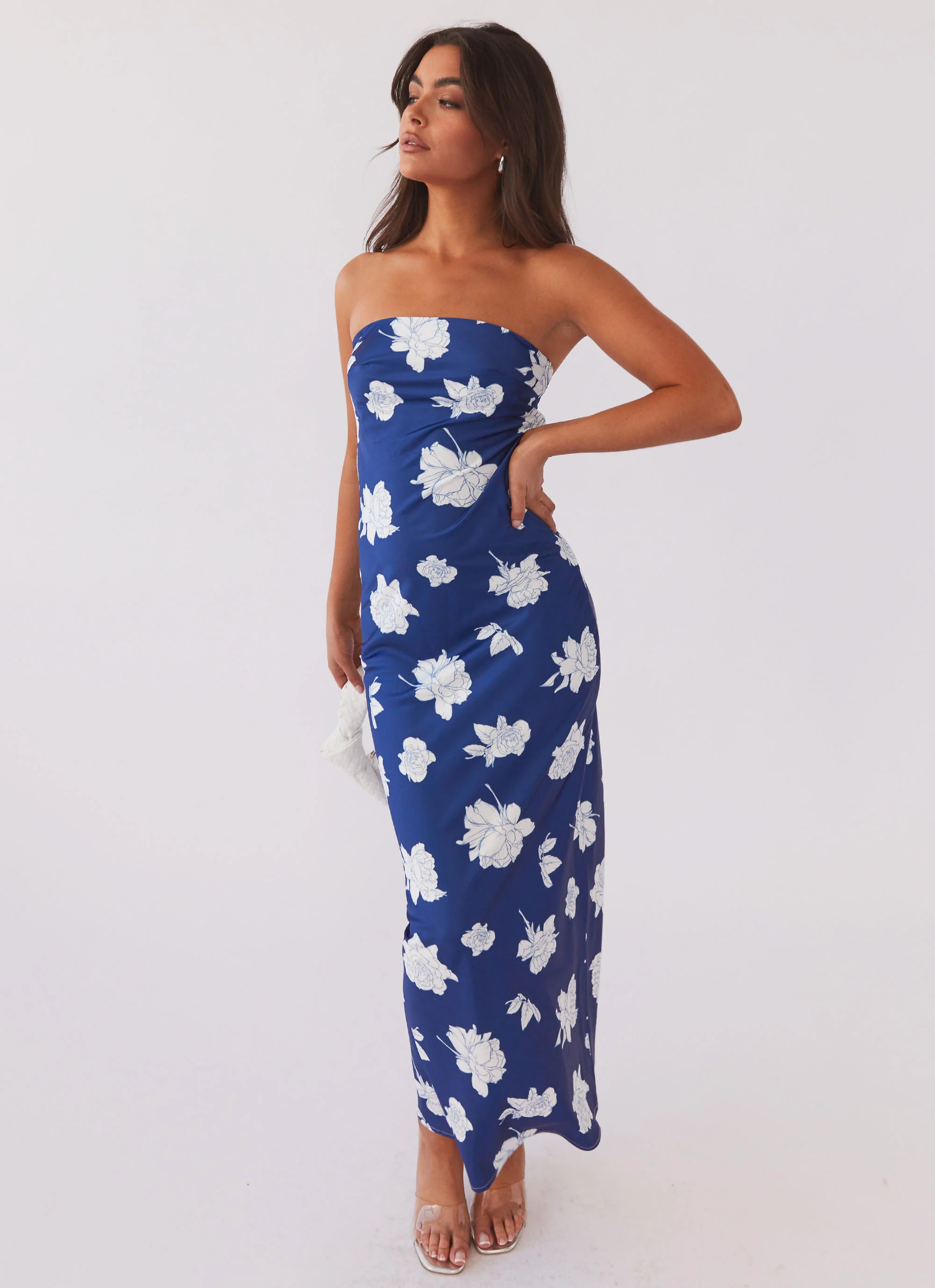 What I Want Maxi Dress - Navy Flora - Image 5