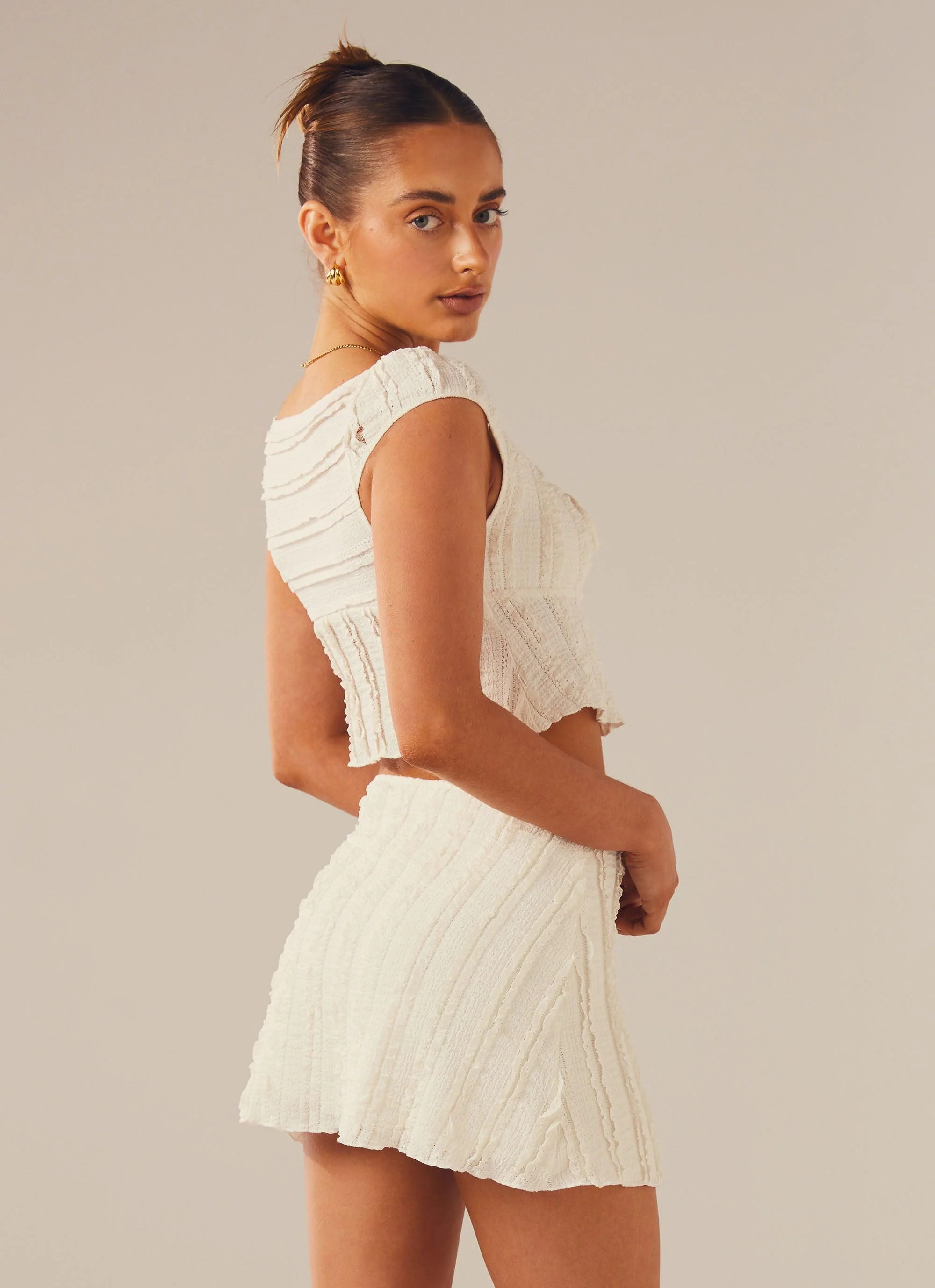 Yours Truly Mini Skirt - Antique - Image 6