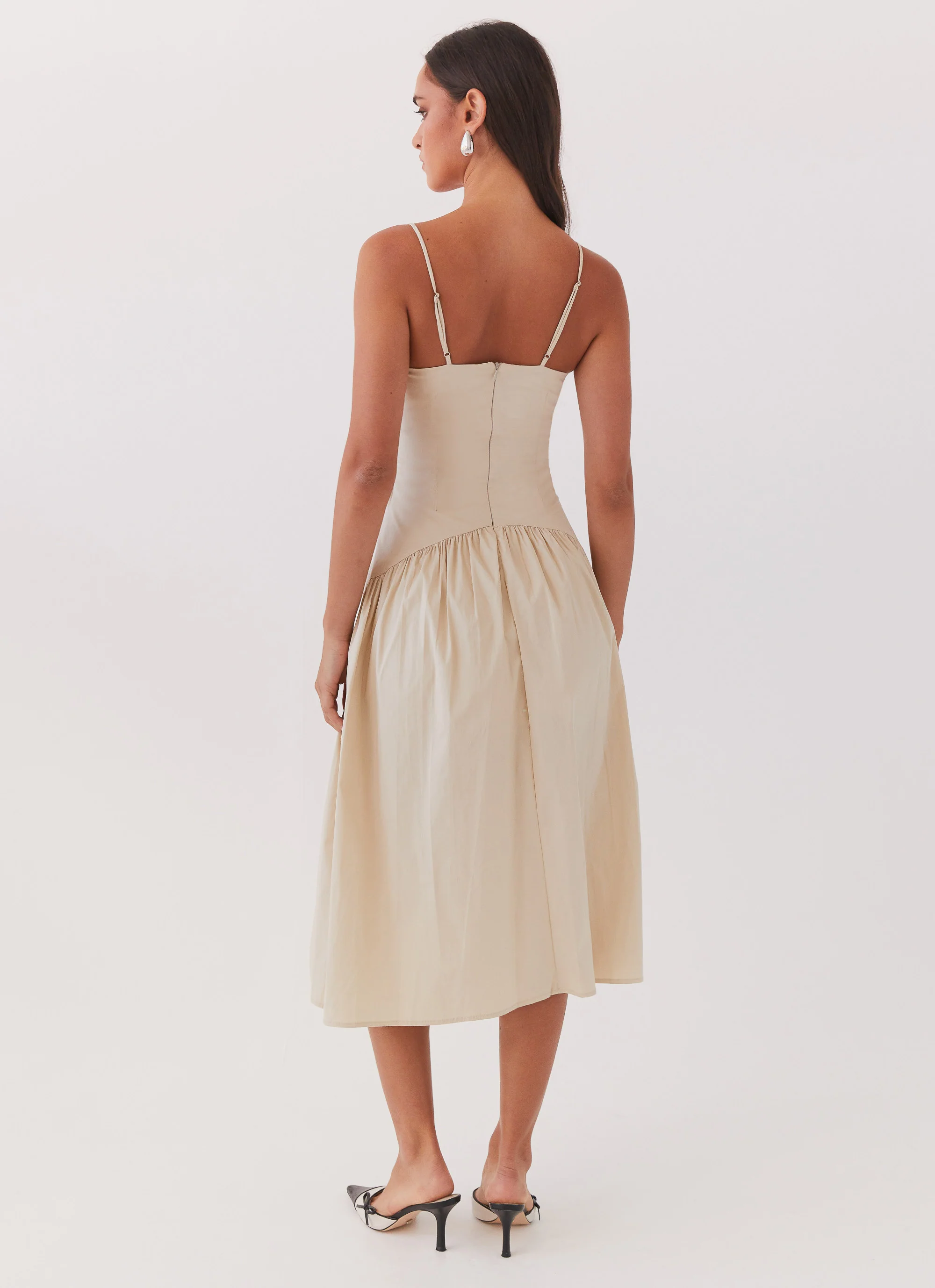 Yvette Corset Midi Dress - Desert Sage - Image 4